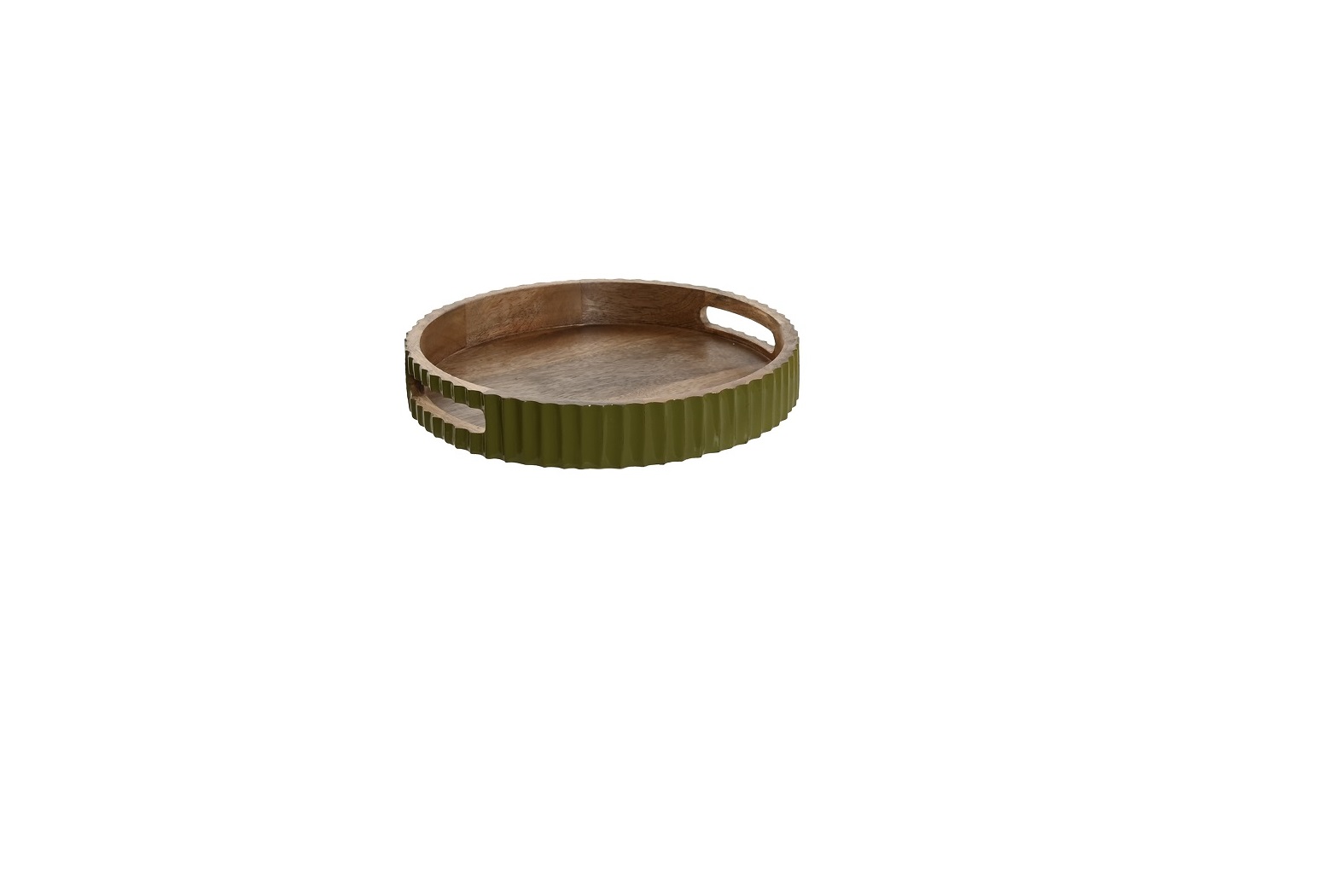 BANDEJA MANGO 30X30X5CM VERDE